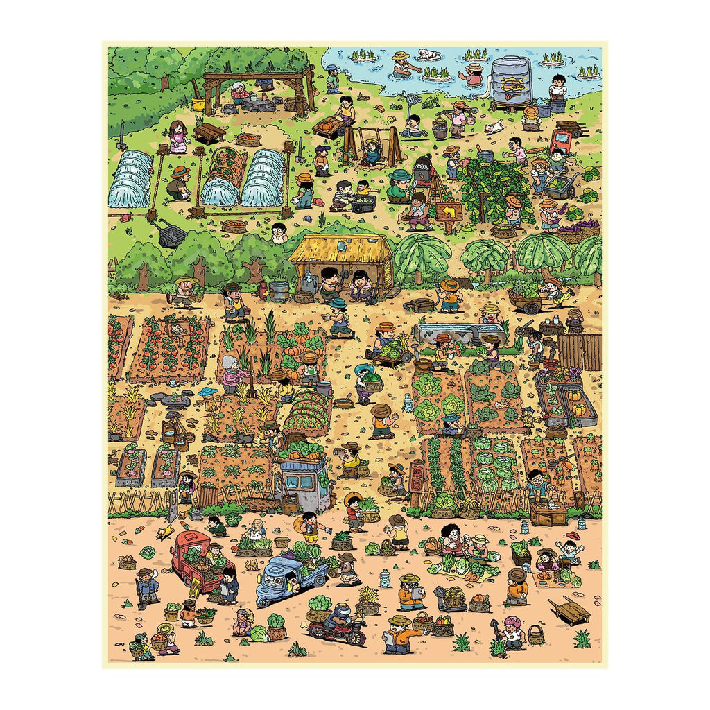 Mini Garden Sticker Scene - Large 3D Veggie Patch Decal for DIY Notebooks, Waterproof Vinyl Landscape