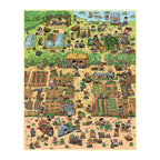 Mini Garden Sticker Scene - Large 3D Veggie Patch Decal for DIY Notebooks, Waterproof Vinyl Landscape