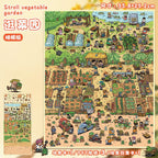 Mini Garden Sticker Scene - Large 3D Veggie Patch Decal for DIY Notebooks, Waterproof Vinyl Landscape