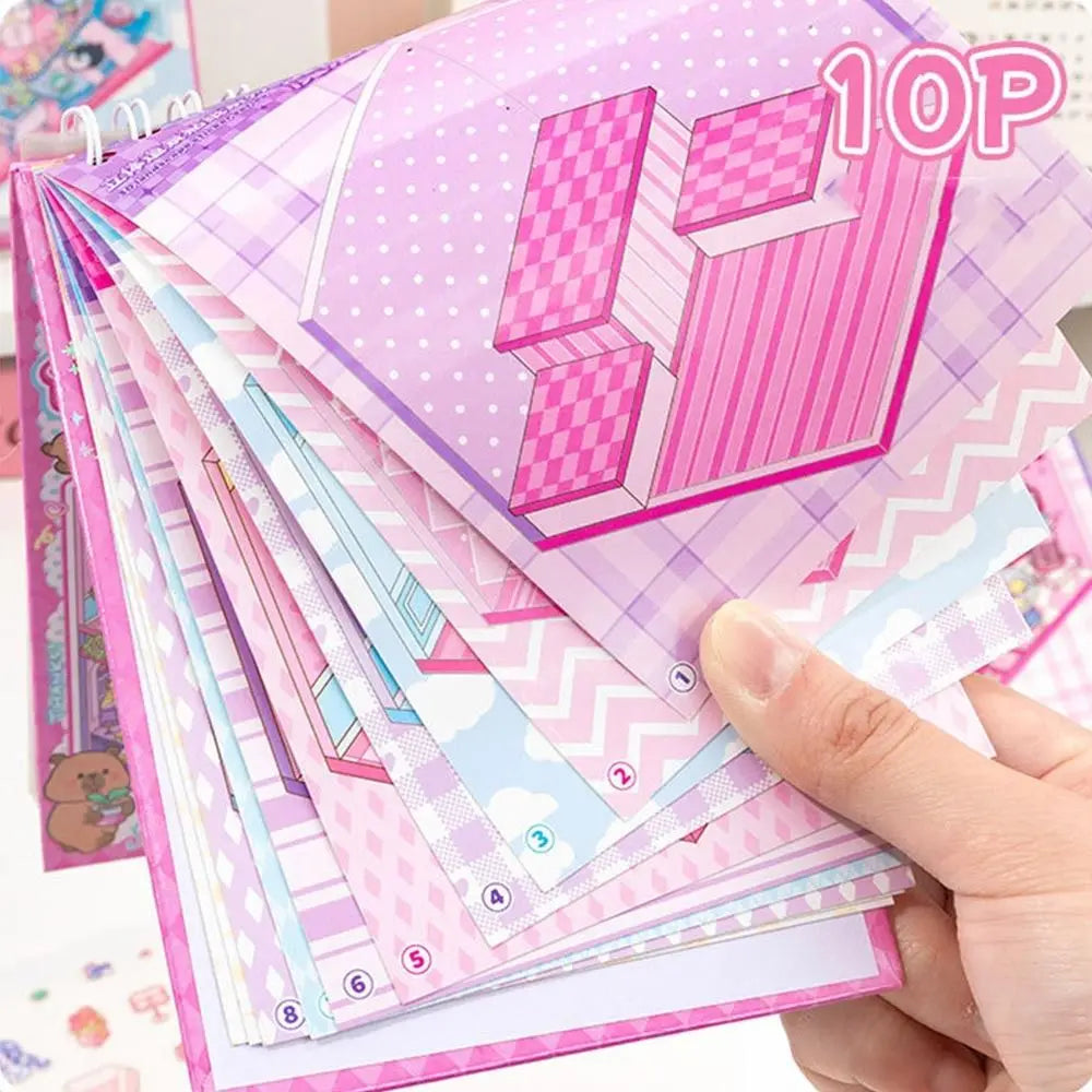 Miniature Scene Collection 2.0 Landscape Stickers 3D House Girl Decompression DIY Children's Handbag Stickers