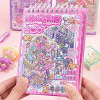 Mr. Paper 30Pcs 3d three-dimensional stacking miniature scene stickers scenery sticker book girls puzzle handmade diy stress