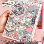 20 Sets 3D Sticker Scene With Material Book,DIY 3D House Stickers Set For Adults Room Stickeer Book For Adults Kids