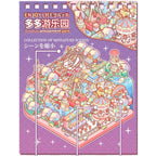 Miniature Scene Collection 2.0 Landscape Stickers 3D House Girl Decompression DIY Children's Handbag Stickers